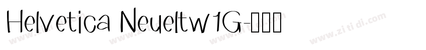 Helvetica Neueltw1G字体转换